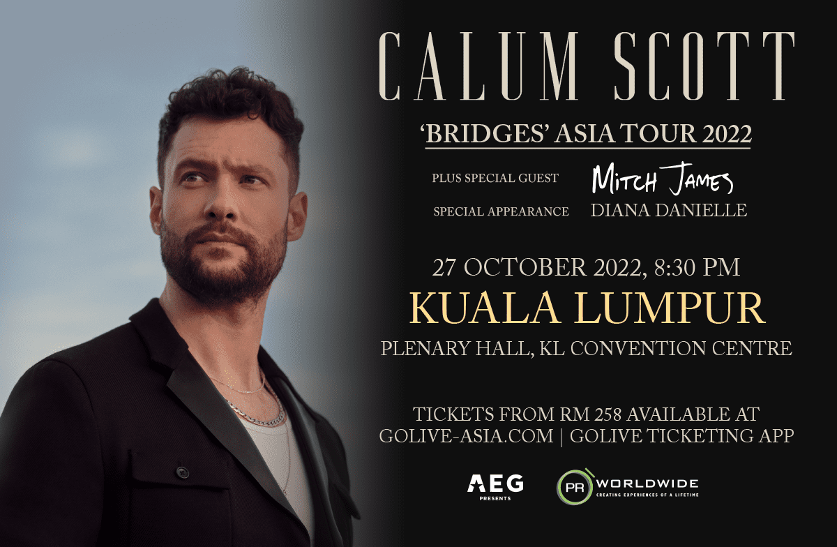 Calum Scott ‘Bridges’ Asia Tour 2022 Kuala Lumpur