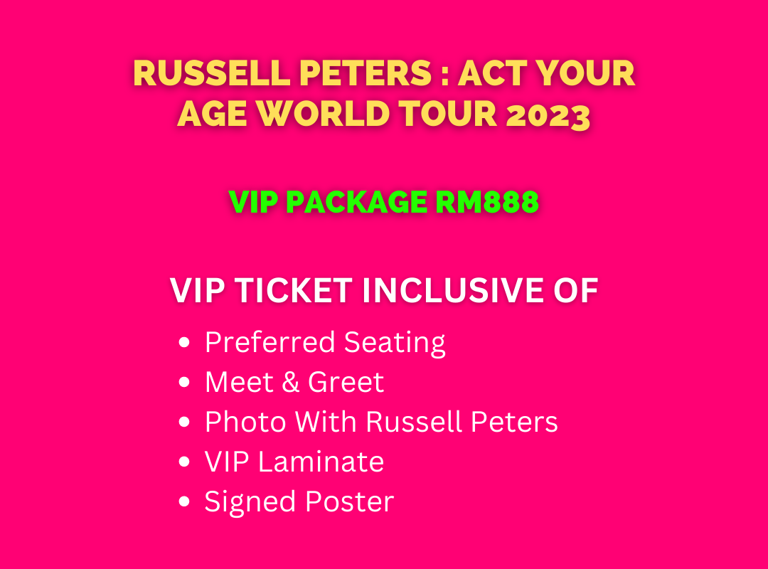 Russell Peters : Act Your Age World Tour 2023