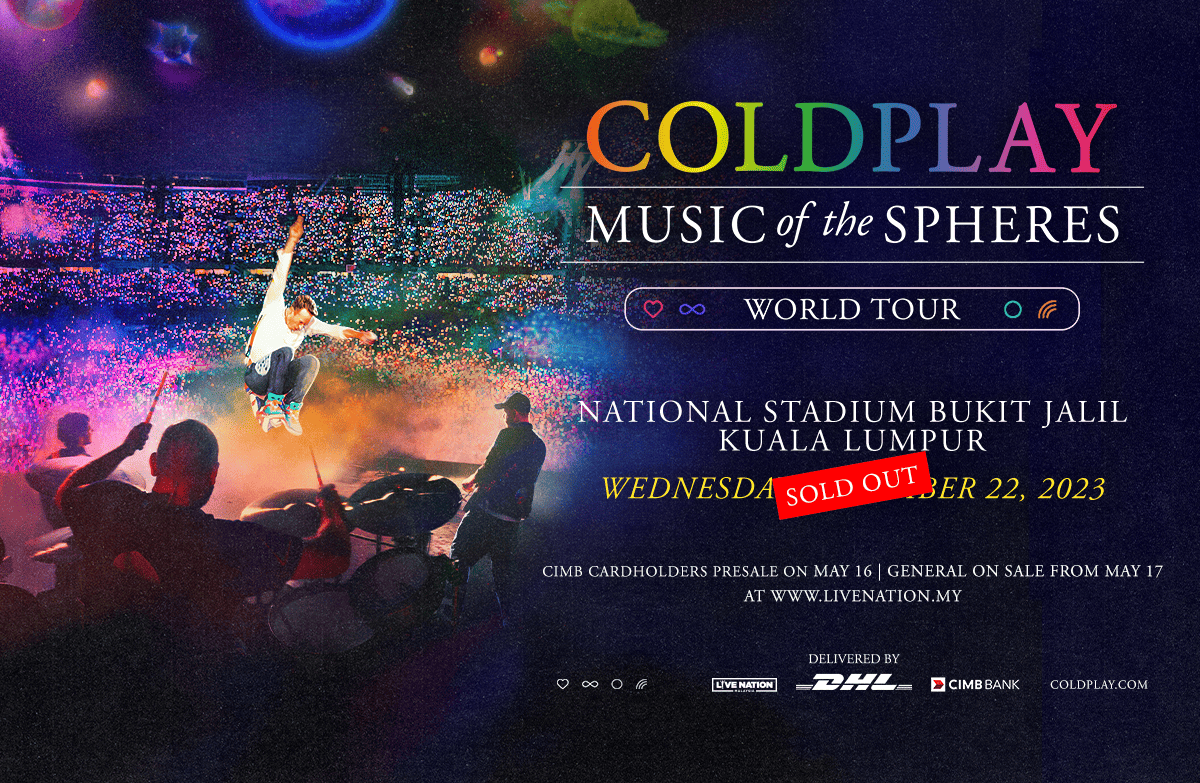COLDPLAY : MUSIC OF THE SPHERES WORLD TOUR – delivered by DHL